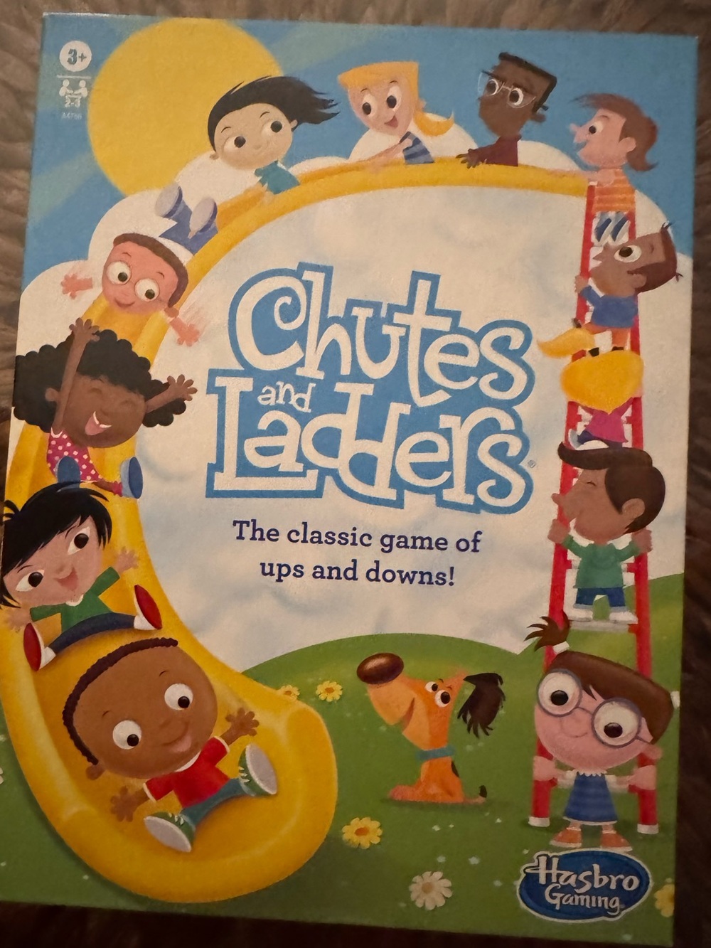 Hasbro Chutes and Ladders Board Game - Blue, Yellow